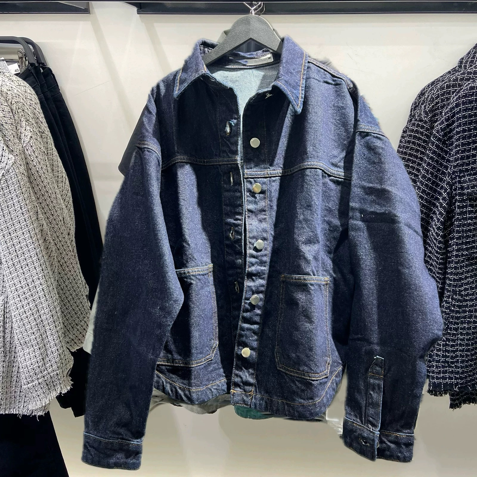 2025春季新品 女装 Z1975 口袋饰牛仔夹克外套 0108021 407