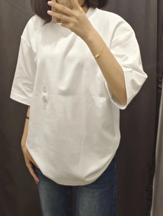 uuu合作款男女装凉感大师T 宽松圆领T恤5分袖短袖482295