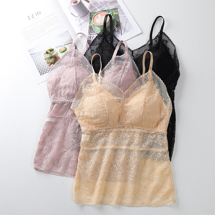 吊带背心女2020新款夏网红爆款防走光性感蕾丝美背聚拢无钢圈抹胸,女装/女士精品,背心吊带,淘宝优惠券,粉丝福利购,淘宝优惠卷