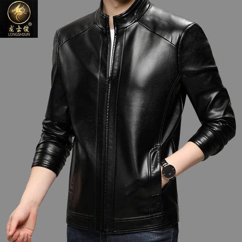 厂家直销韩版皮夹克外套翻领