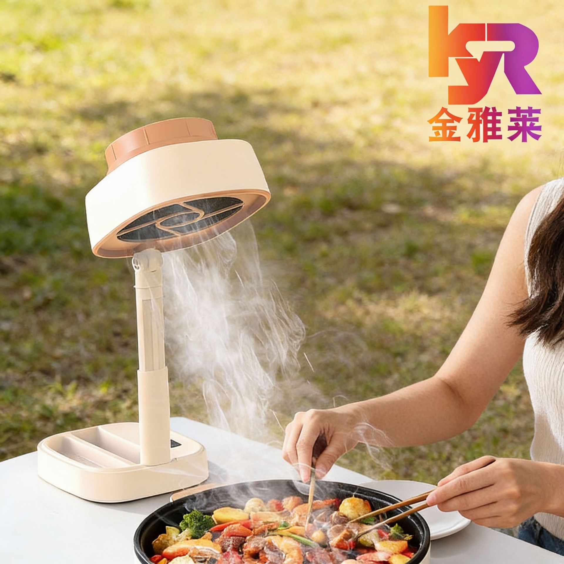 家用厨房小型桌面抽油烟机家用便携式抽油烟机露营吸油烟机大风量