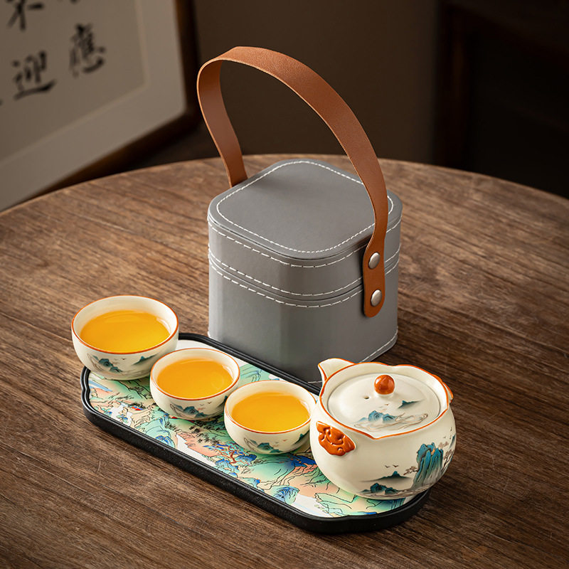 汝窑轻奢便携茶具4631