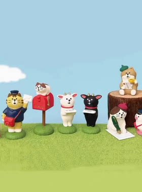 日式猫邮局信箱桌面拍照摆件