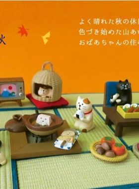 decole杂货可爱和风日式猫