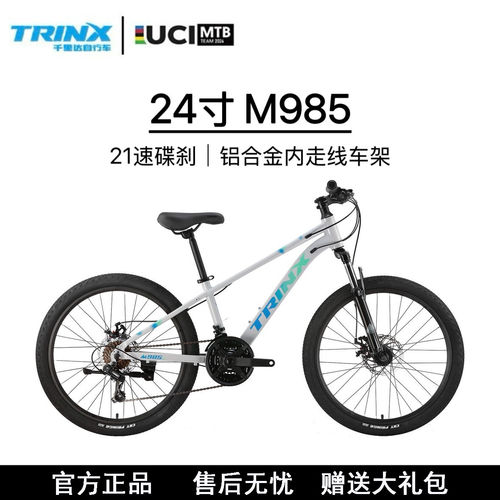 千里达24寸21速双碟刹山地车