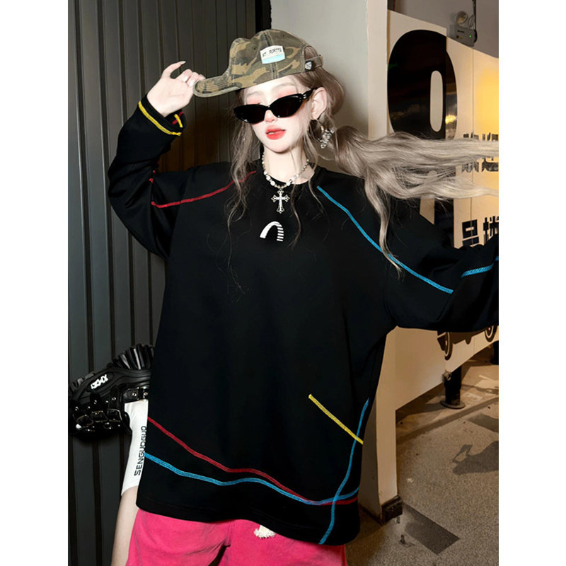 美式速干t恤男女夏款户外运动冰丝防晒长袖上衣羽毛球跑步骑行服