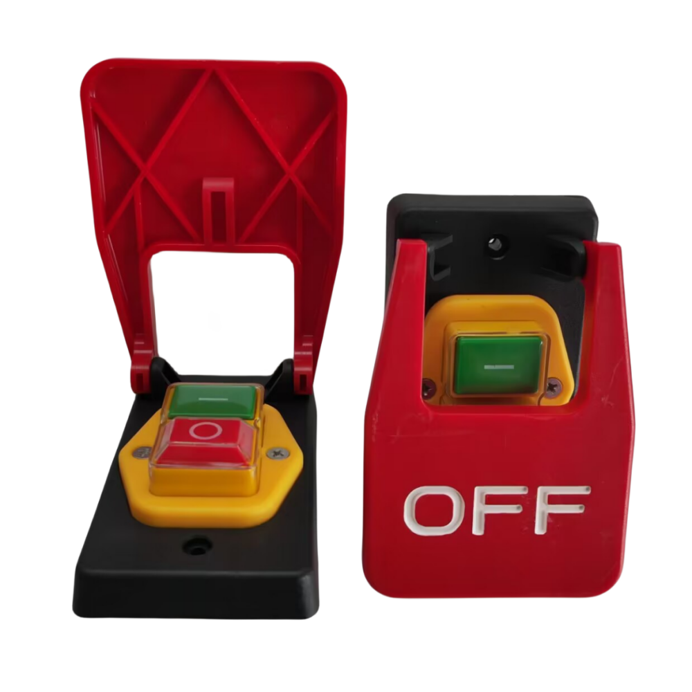 红盖急停按钮开关16A断电/欠压保护电磁启动开关