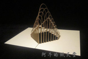 点线面综合立体构成剪折纸模型手工纸艺比赛纸雕交作业平面图素材