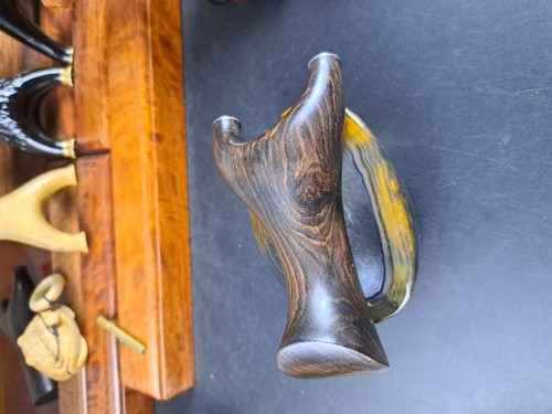 乌木70弓门反曲弹弓底部孤型紫光檀实木无漆无蜡纯打磨手工弹弓