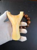 小叶黄杨原杈75弓门16撑头动力短臂飞虎弓原木无漆木质细腻沉水弓