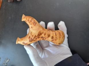 崖柏满瘤巴花龅牙弹弓弓门68高度112原木无漆自然花纹收藏实用级