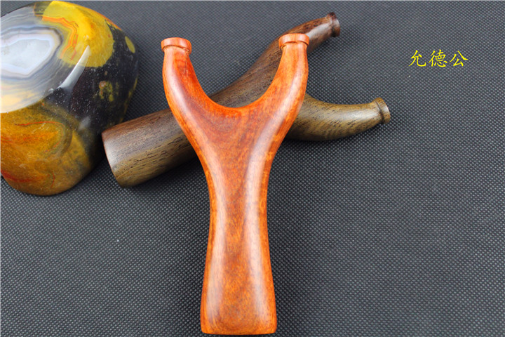 紫檀黑檀扁皮筋圆皮筋直板飞虎叉