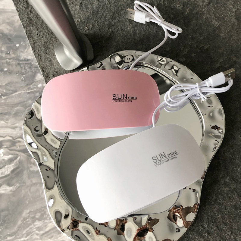 便携式手持鼠标紫外线LED迷你光疗灯美甲工具UV胶固化USB款美甲灯