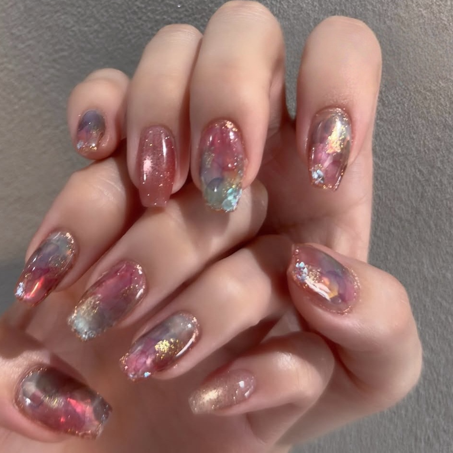 梦幻宇宙星云晕染穿戴甲神秘感秘境美甲贴成品欧美风辣妹假指甲片