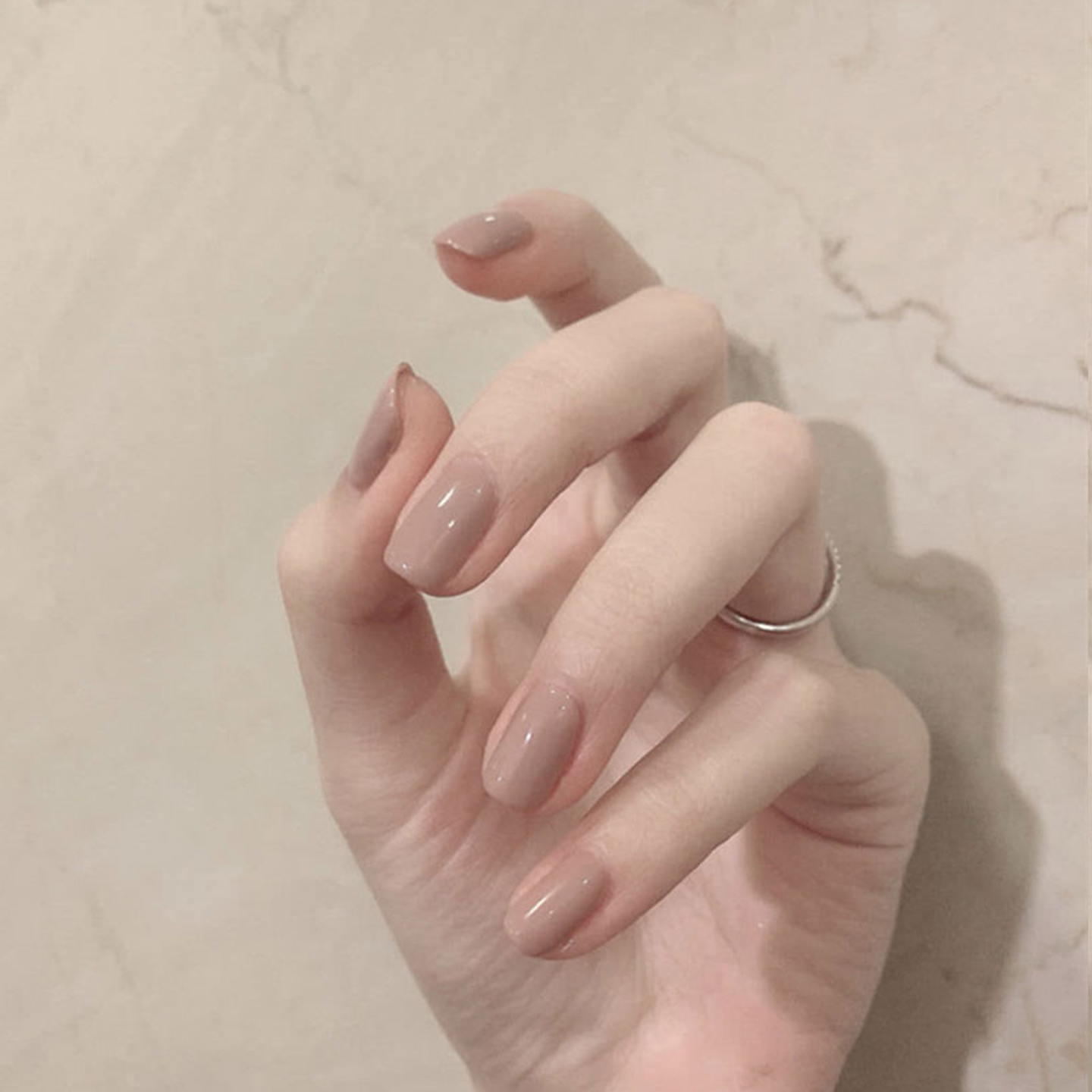 肤色短款穿戴学生遮盖假指甲片