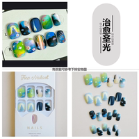 mini short series cute nail stickers Soft and adorable Instagram playful detachable student wearable false nail pads thumbnail 7