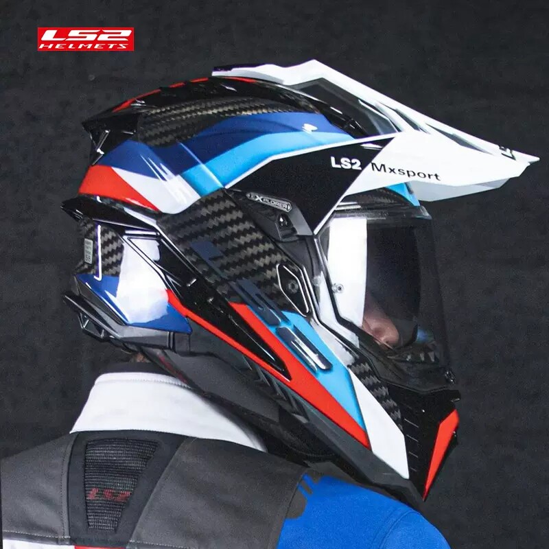 LS2MX701四季碳纤维越野拉力盔图片