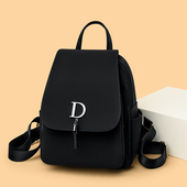 双肩包女2026新款 牛津布小背包百搭轻便女士旅行包包时尚 帆布小包