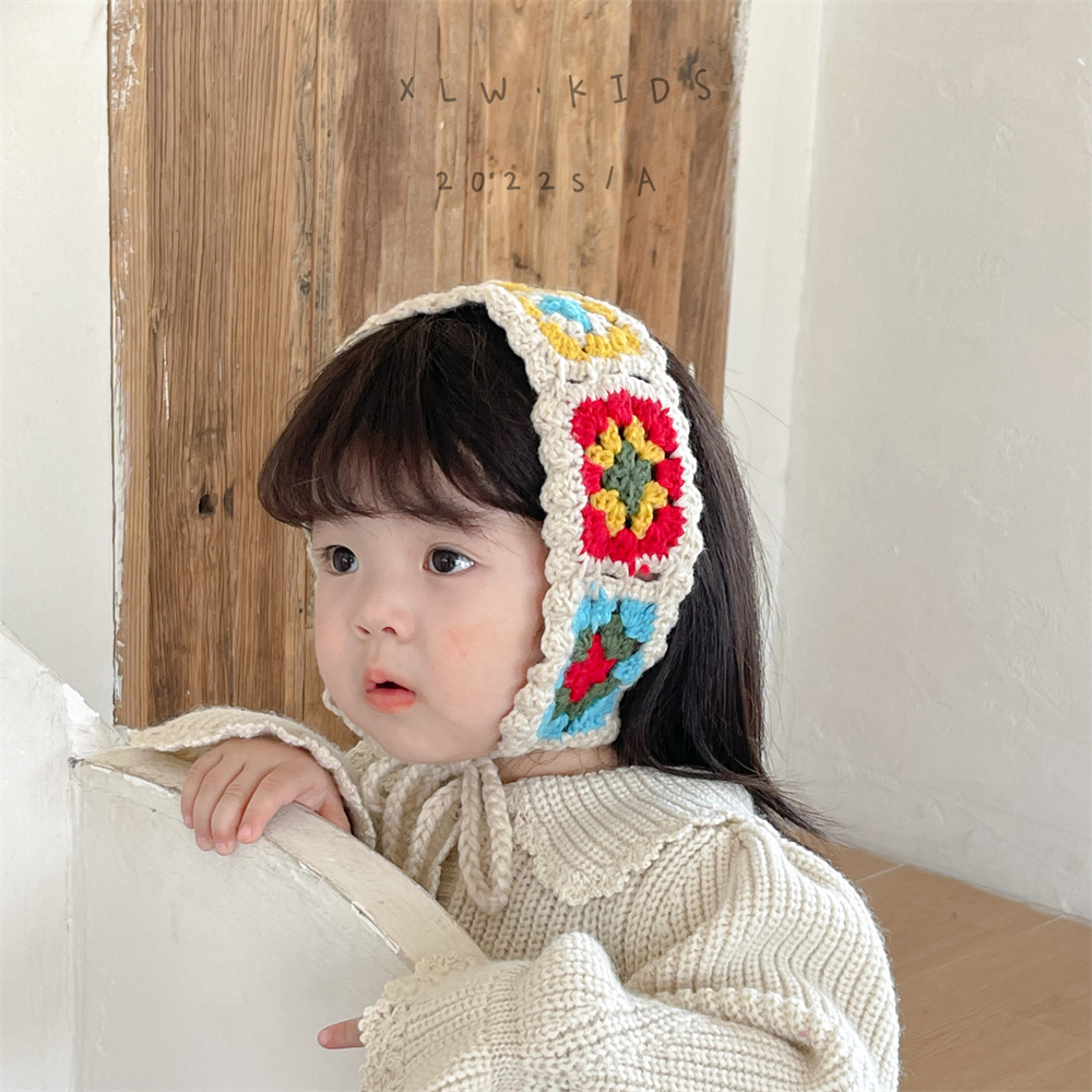 田园风女孩网红同款钩花儿童发饰