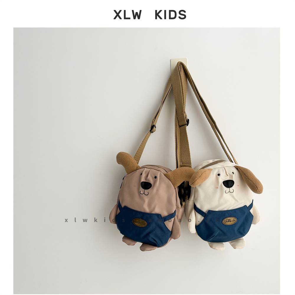ins风可爱卡通小狗儿童斜挎包