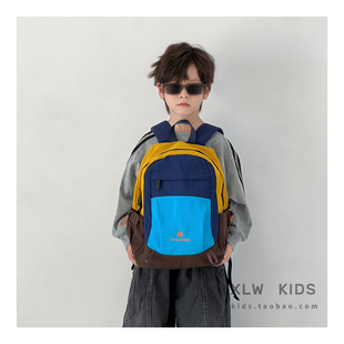 2026新款运动轻便儿童双肩包大容量休闲男女通背包小学生简约书包