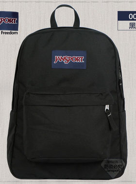 JanSport杰斯伯双肩包官方正品学院风书包男女背包4QUT 008黑色