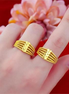 2025新款爆款沙金戒指女久不掉色