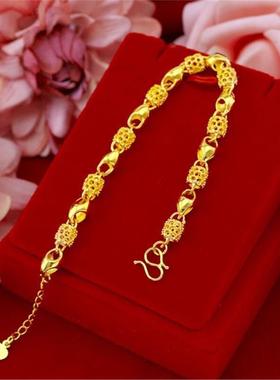 手链女沙金简约不掉色送妈妈礼物