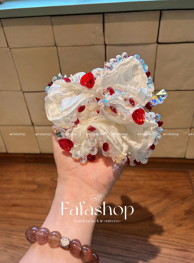 FAFA原创韩国发饰施华洛【红丝绒蛋糕】甜美少女俏皮小众