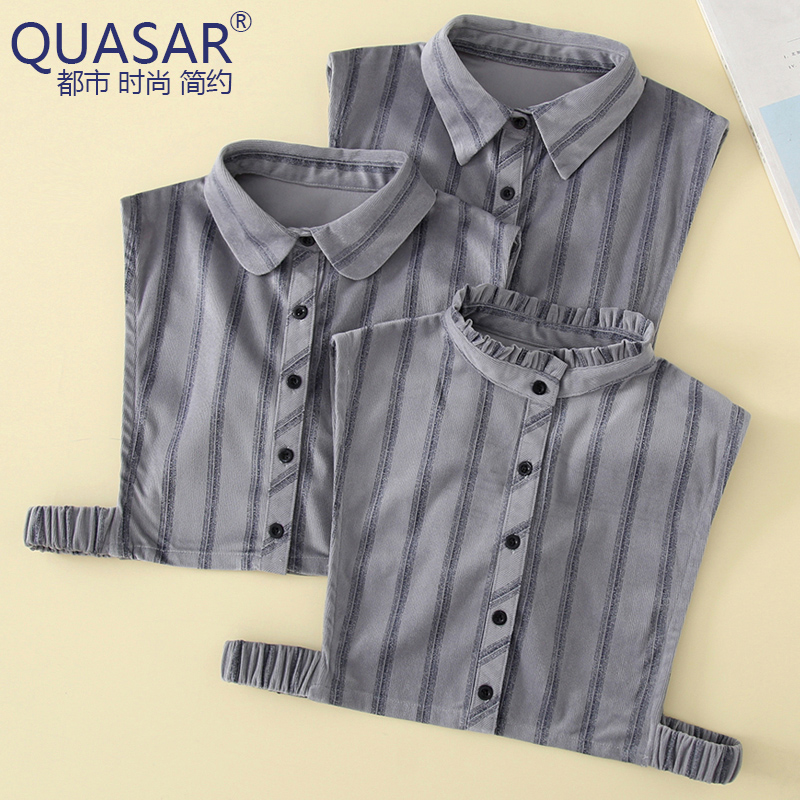 棉质假领子女百搭假领