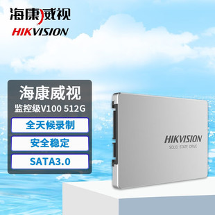 海康威视V100 工业全天候录制安全稳定 512G固态硬盘SSD监控