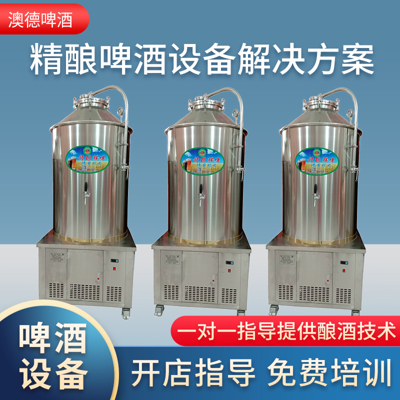 精酿啤酒设备啤酒酿造设备自酿啤酒机一体化酿酒设备发酵罐糖化罐