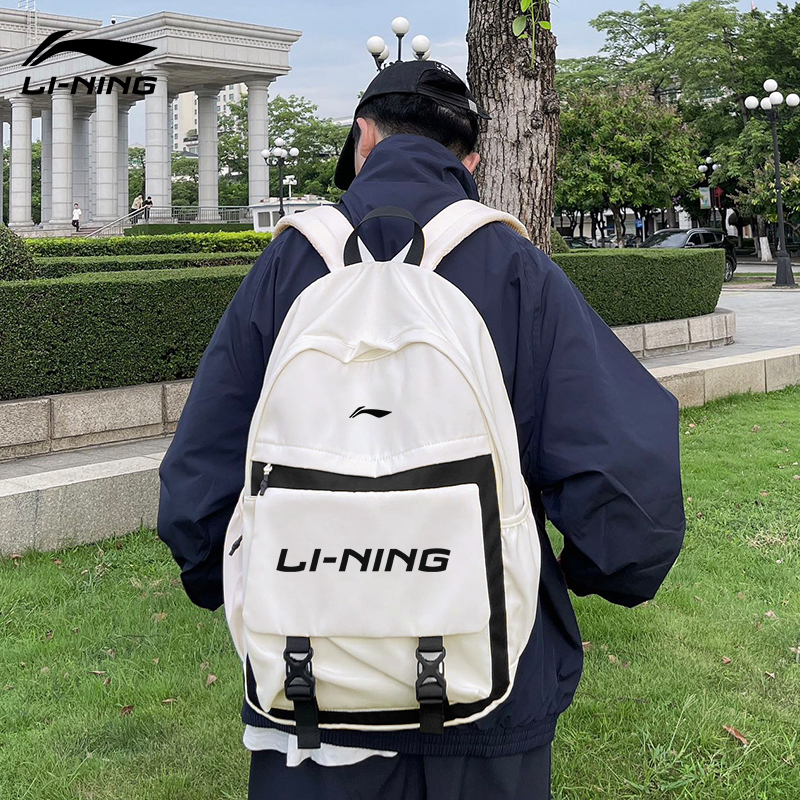 李宁书包双肩包女背包