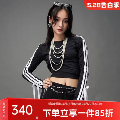 阿迪达斯女款休闲长袖T恤