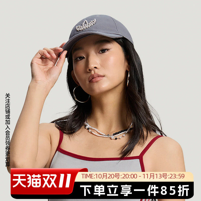 阿迪达斯三叶草时尚女帽PEARLBEADS CAP经典优雅运动棒球帽KW1278