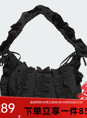 阿迪达斯三叶草女包RUFFLE BAG L大号荷叶花边运动两用包手提拎包