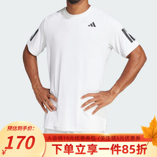 秋季 TEE快干运动短袖 新款 3STR T恤JE0413 CLUB adidas阿迪达斯男装