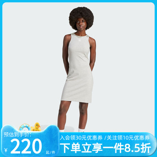 圆领背心连衣裙IR5923 针织运动修身 阿迪达斯三叶草女裙夏季 新款