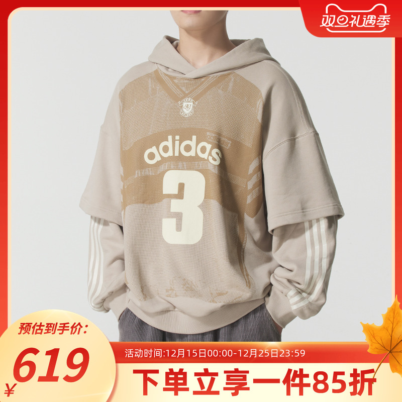 阿迪达斯三叶草宽松卫衣