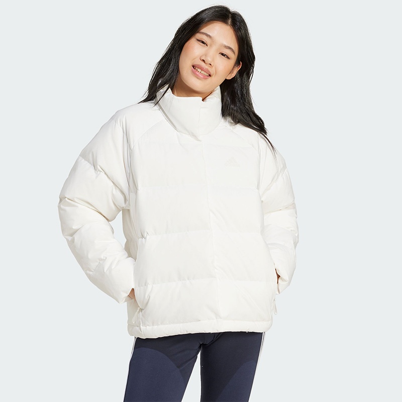 阿迪达斯立领女装羽绒服