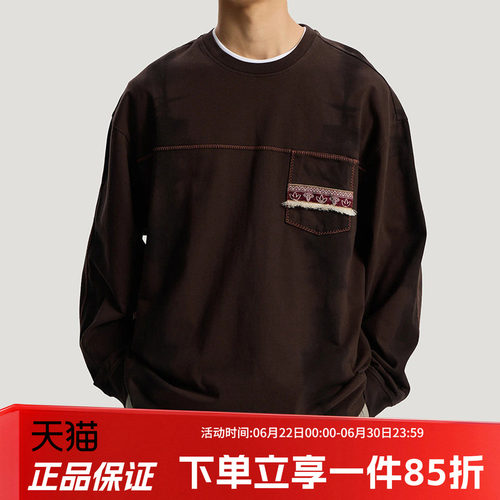 阿迪达斯三叶草男款宽松长袖T恤