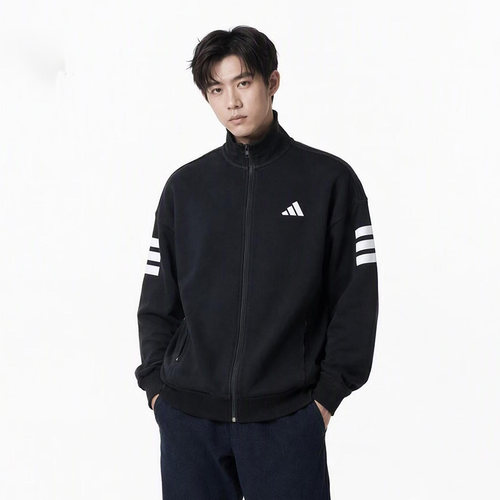 阿迪达斯男款针织夹克