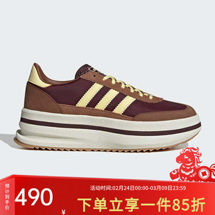 阿迪达斯三叶草女鞋春季新款SL72 STACK W 经典厚底运动鞋T头鞋