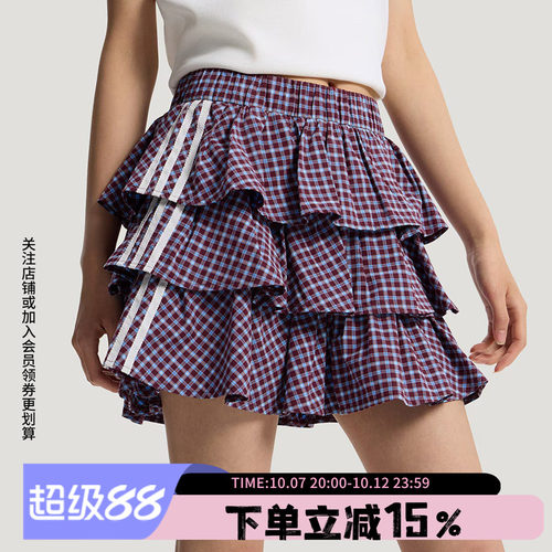 阿迪达斯三叶草女款时尚短裙
