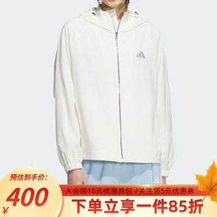 休闲夹克户外健身运动连帽外套KC0026 新款 adidas阿迪达斯女装 秋季