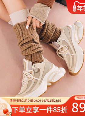 阿迪达斯三叶草女鞋秋季新款OZVENUZ 浮蝶鞋复古厚底运动鞋KI0558