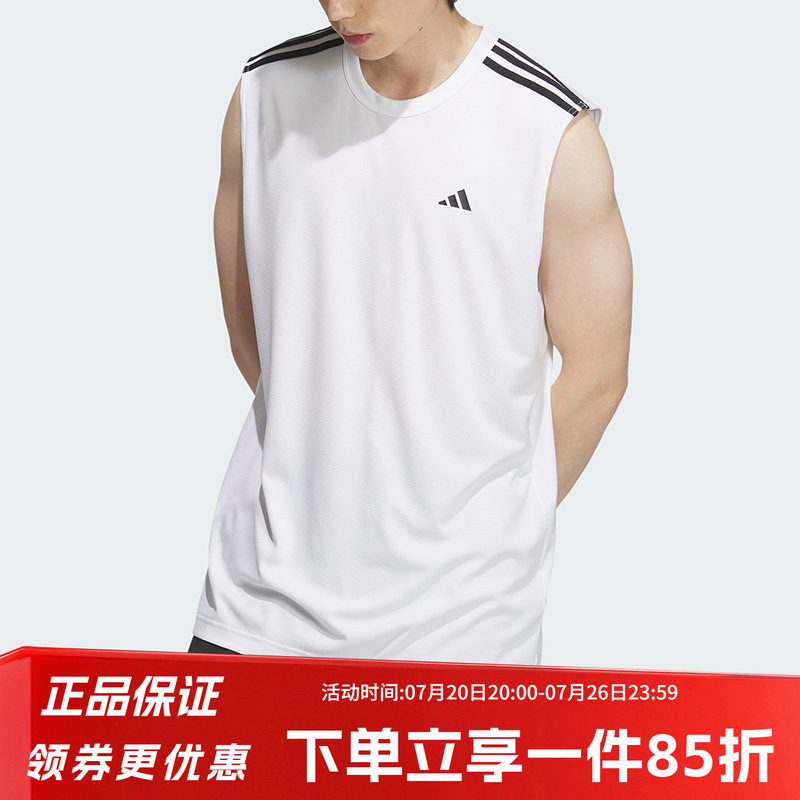 阿迪达斯男装春季新款BB ALWRLD TANK 篮球运动背心无袖T恤KE5907