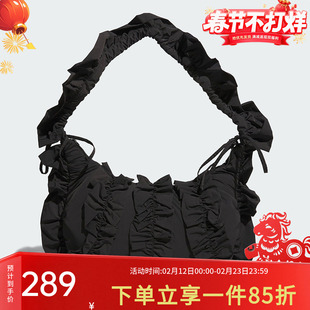 阿迪达斯三叶草女包RUFFLE BAG L大号荷叶花边运动两用包手提拎包