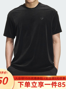 阿迪达斯三叶草T恤男装2025秋季新款运动休闲圆领短袖T恤KH3923