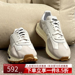 四季 缓震跑步鞋 款 透气运动鞋 H03075 时尚 阿迪达斯三叶草情侣休闲鞋